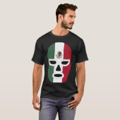 Mexicaanse Leider Mexico Vlag Masker Wrestler T-shirt (Voorkant volledig)