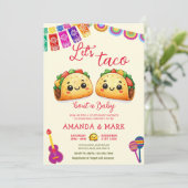 Mexicaanse Let's Taco Over een Baby Fiesta Baby sh Kaart (Staand voorkant)