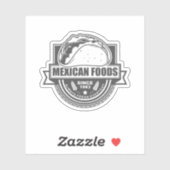  Mexicaanse logo, Sticker (Vel)
