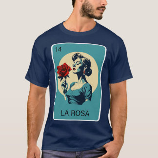 Mexicaanse Loterij La Rosa Roos spel van Mexico Lo T-shirt
