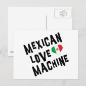 Mexicaanse Love Machine Briefkaart (Voorkant / Achterkant)