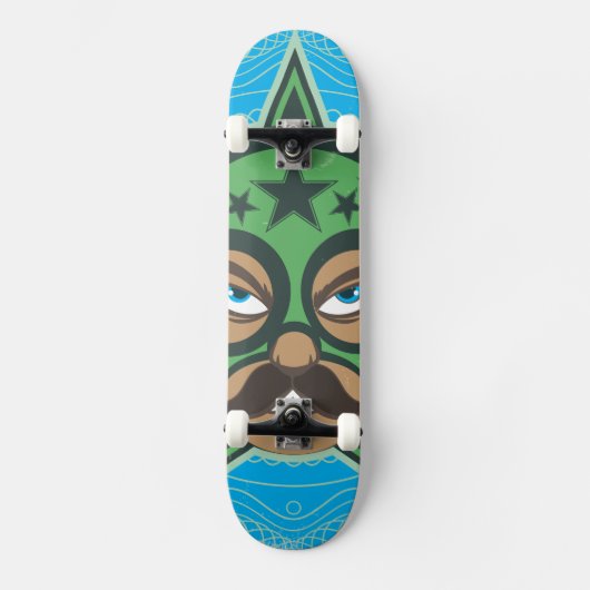 Mexicaanse Luchador Persoonlijk Skateboard (Voorkant)