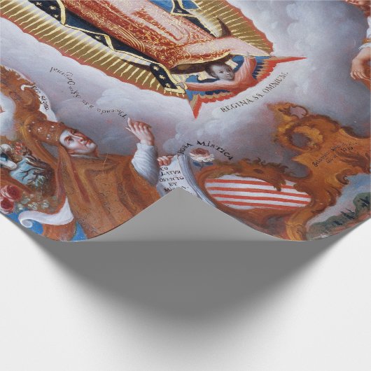 Mexicaanse Maagd van Guadalupe Cadeaupapier (Hoek)