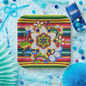 Mexicaanse Mandala Papieren Bordje (Feest)