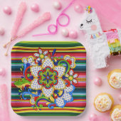 Mexicaanse Mandala Papieren Bordje (Feest)