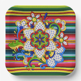 Mexicaanse Mandala Papieren Bordje