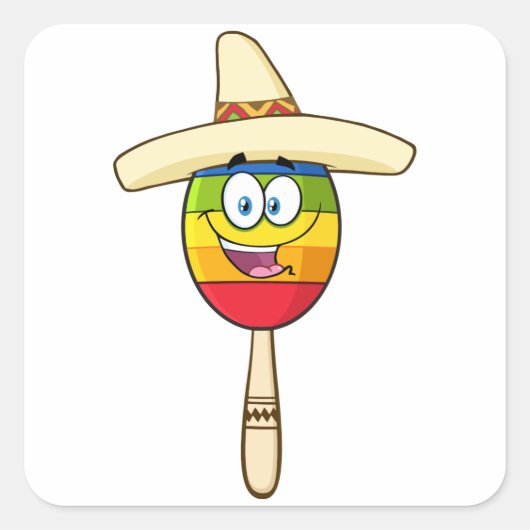 Mexicaanse Maraca Stickers (Voorkant)
