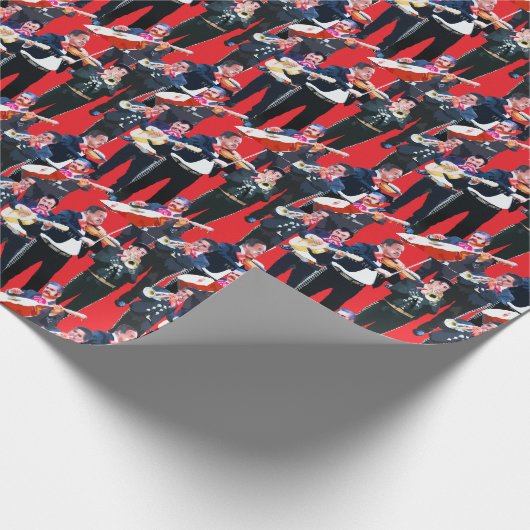 Mexicaanse Mariachi Band Cadeaupapier (Hoek)
