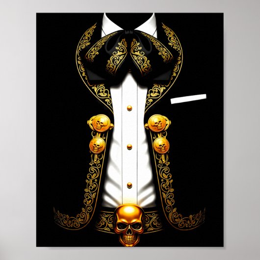 Mexicaanse mariachi-kostuum grappige Mexicaanse ch Poster (Voorkant)