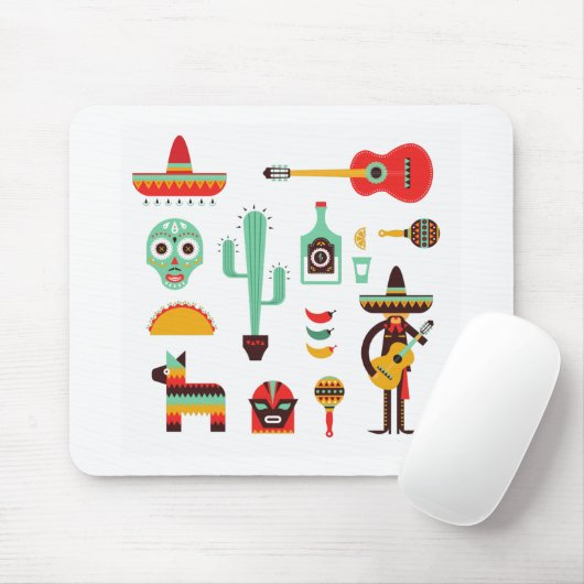 Mexicaanse mariachi muismat (Met muis)