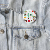 Mexicaanse mariachi ronde button 5,7 cm (In situ)