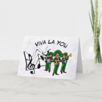 Mexicaanse Mariachia Band Romantisch Wenskaart
