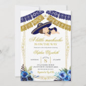 Mexicaanse marine Blue en Gold Charro Big Boy Kaart (Voorkant)