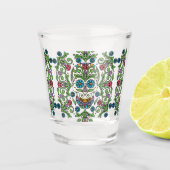 Mexicaanse Mariposa Sugar Skull Shot Glas (Voorkant)