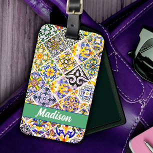 Mexicaanse Marokkaanse Siciliaanse mediterrane gro Bagagelabel