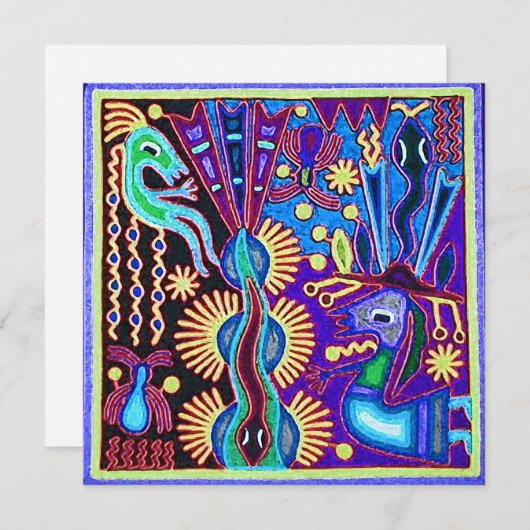 Mexicaanse Maya Aztec LatijnX Latijns-Amerikaanse  Kaart (Voorkant / Achterkant)