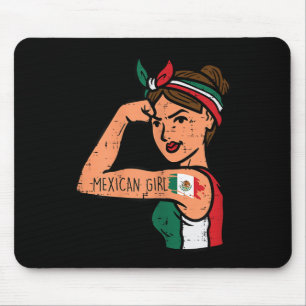 Mexicaanse Meisje Mujer Rosie Riveter Cinco de May Muismat