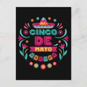 Mexicaanse meisjes Fiesta Happy Cinco de Mayo Briefkaart