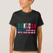 Mexicaanse 'Merican Flags' - Mexicaans-Amerikaanse T-shirt (Voorkant)