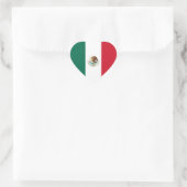 Mexicaanse/Mexicaanse hartvlag Hart Sticker (Tas)