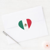 Mexicaanse/Mexicaanse hartvlag Hart Sticker (Envelop)