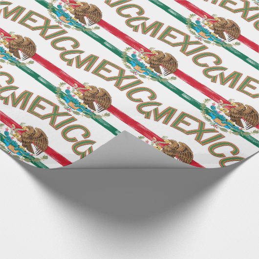 Mexicaanse Mexicaanse vlag Cadeaupapier (Hoek)