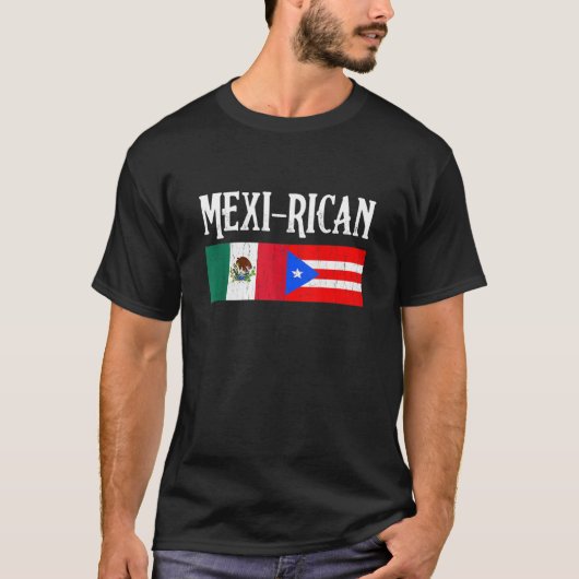 Mexicaanse Mexicaanse vlag Puerto Rico T-shirt (Voorkant)