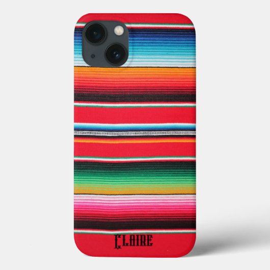 Mexicaanse Mexico Naam Poncho deken achtergrond Case-Mate iPhone Case (Achterkant)