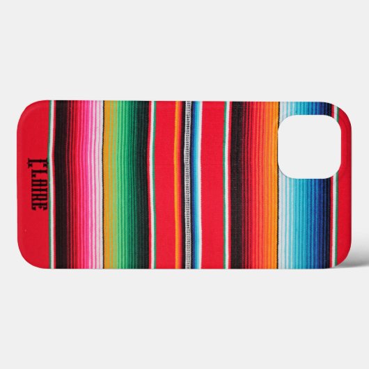 Mexicaanse Mexico Naam Poncho deken achtergrond Case-Mate iPhone Case (Achterkant (horizontaal))