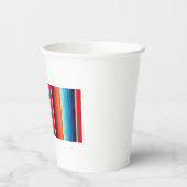 Mexicaanse Mexico Naam Poncho deken achtergrond Papieren Bekers (Links)