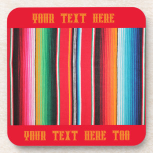 Mexicaanse mexico poncho serape achtergrond bier onderzetter