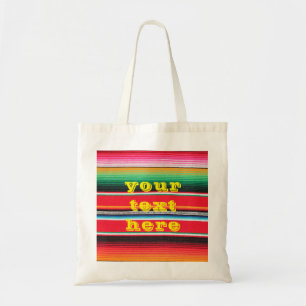 Mexicaanse Mexico poncho serape achtergrond  Tote Bag