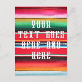 mexicaanse mexico poncho serape background briefkaart