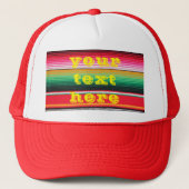 mexicaanse mexico poncho serape background trucker pet (Voorkant)