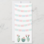 Mexicaanse mijlpaaljarige uitnodiging voor meisje (Achterkant)