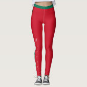 Mexicaanse mode leggings, Mexicaanse vlag / sport Leggings (Voorkant)