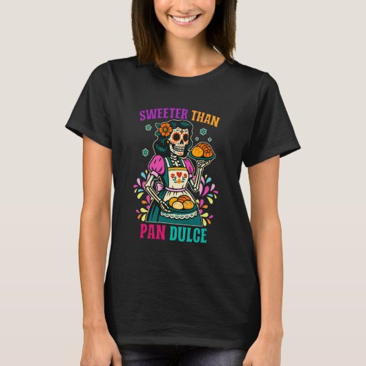 Mexicaanse Moeder Dag van de Doden Calavera Zoeter T-shirt (Voorkant)
