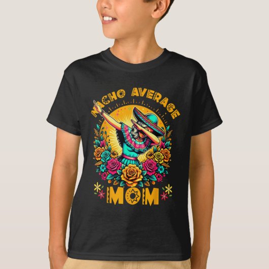 Mexicaanse moeder Poncho Mama Dia de los Muertos F T-shirt (Voorkant)