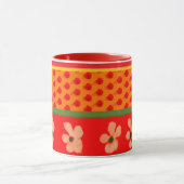 Mexicaanse mok met groene en rode ontwerpen (Midden)