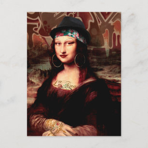 Mexicaanse Mona Lisa Chicana Chola Briefkaart