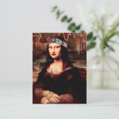 Mexicaanse Mona Lisa Chicana Chola Briefkaart (Staand voorkant)