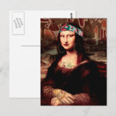 Mexicaanse Mona Lisa Chicana Chola Briefkaart (Voorkant / Achterkant)