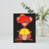 Mexicaanse muis voor kinderen briefkaart (Staand voorkant)