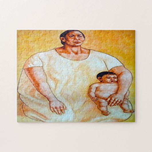 Mexicaanse muurschilderingen. legpuzzel (Horizontaal)