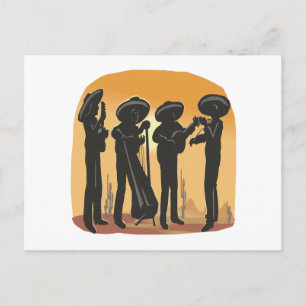 Mexicaanse muziek briefkaart