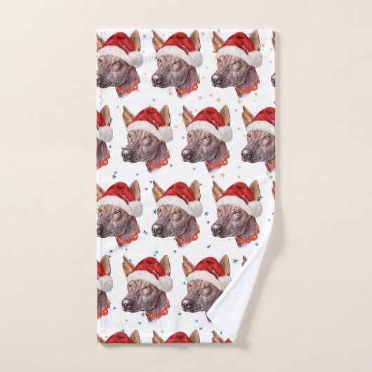 Mexicaanse Naakthond Ras Kerststerren Handdoek (Handdoek)