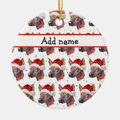 Mexicaanse Naakthond Ras Kerststerren Keramisch Ornament (Voorkant)