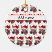 Mexicaanse Naakthond Ras Kerststerren Keramisch Ornament (Achterkant)
