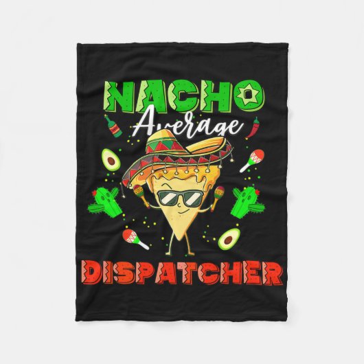 Mexicaanse Nacho Gemiddelde Dispatcher Fleece Deken (Voorkant)
