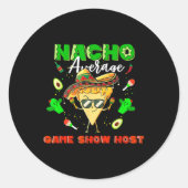 Mexicaanse Nacho Gemiddelde Game Show Host Ronde Sticker (Voorkant)